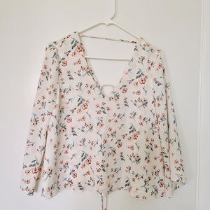 Lush floral blouse